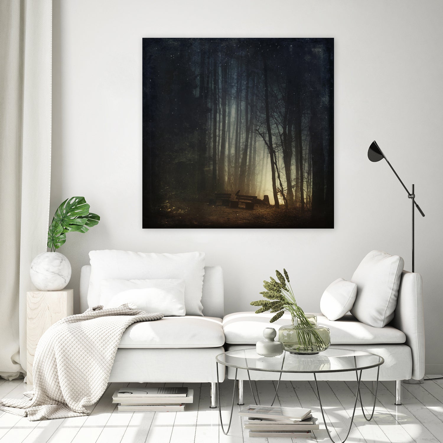 end of night by Dirk Wüstenhagen on GIANT ART - blue photo illustration