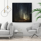 end of night by Dirk Wüstenhagen on GIANT ART - blue photo illustration