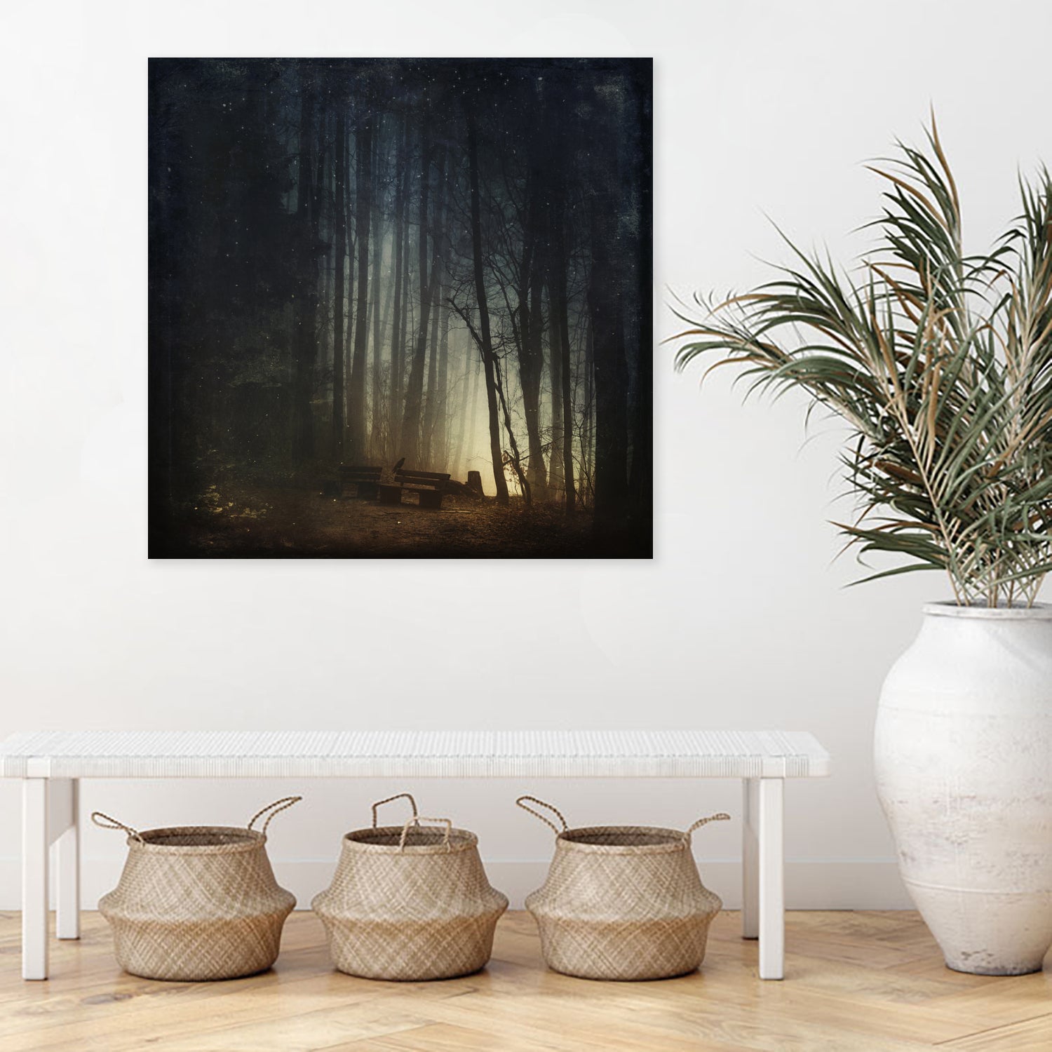 end of night by Dirk Wüstenhagen on GIANT ART - blue photo illustration