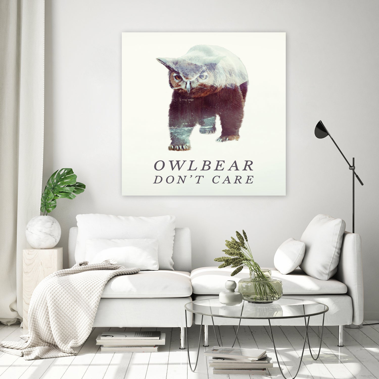 Owlbear Don't Care by Andy Wynn on GIANT ART - blue character design