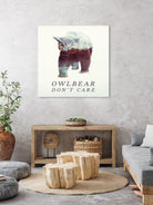 Owlbear Don't Care by Andy Wynn on GIANT ART - blue character design