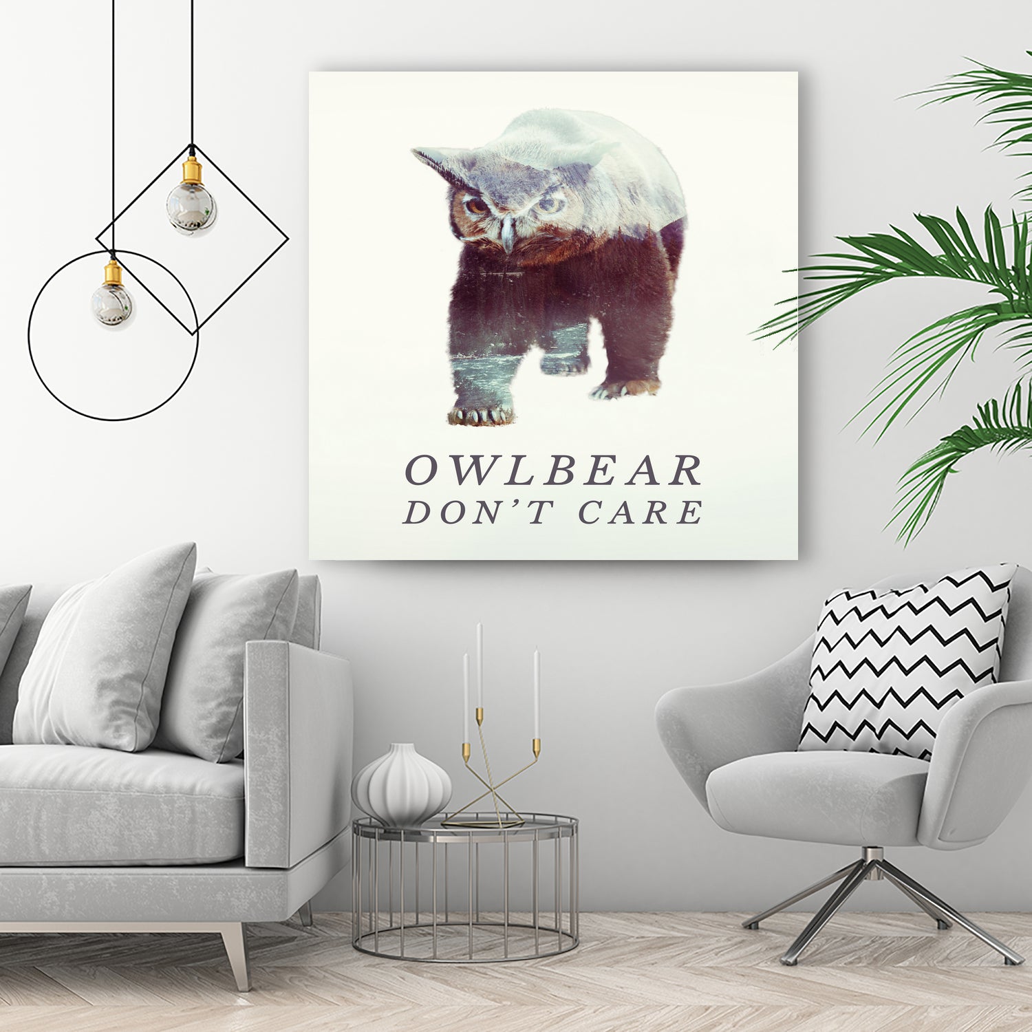 Owlbear Don't Care by Andy Wynn on GIANT ART - blue character design