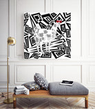 Llama In Red Sunglasses Abstract by TheArtOf Vikki on GIANT ART - black digital drawing