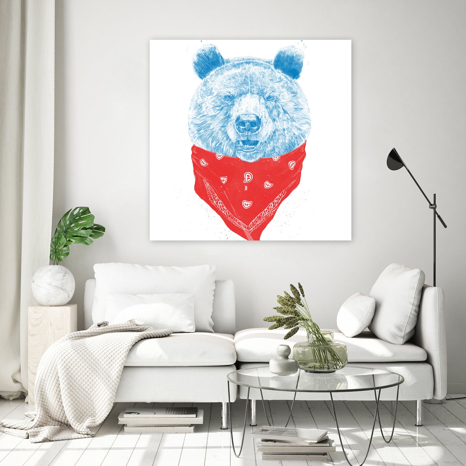 Wild bear (color version) by Solti Balázs on GIANT ART - pink digital drawing