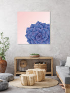 Big Echeveria Design by Brigitte Carre on GIANT ART - blue digital painting
