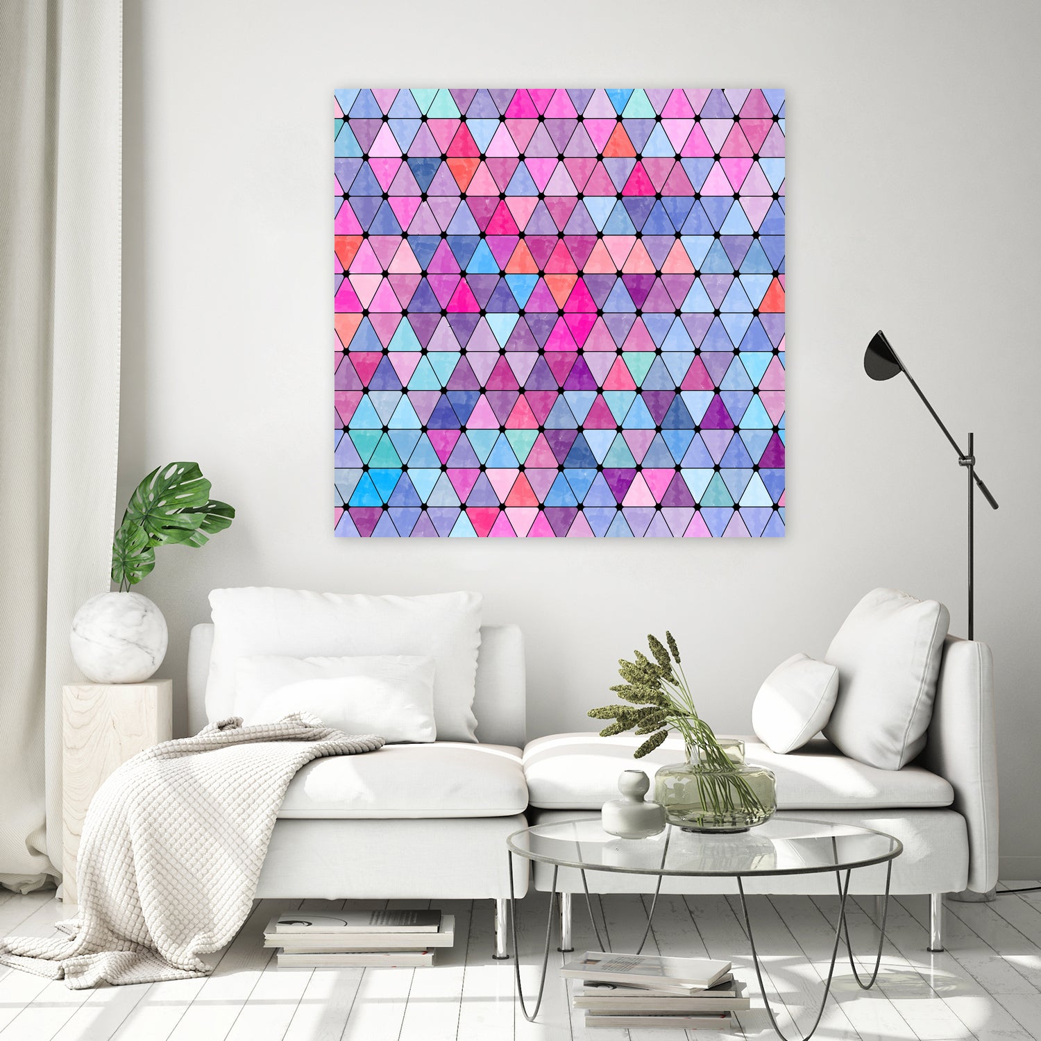 Lovely geometric #13 by Amir Faysal on GIANT ART - pink digital drawing