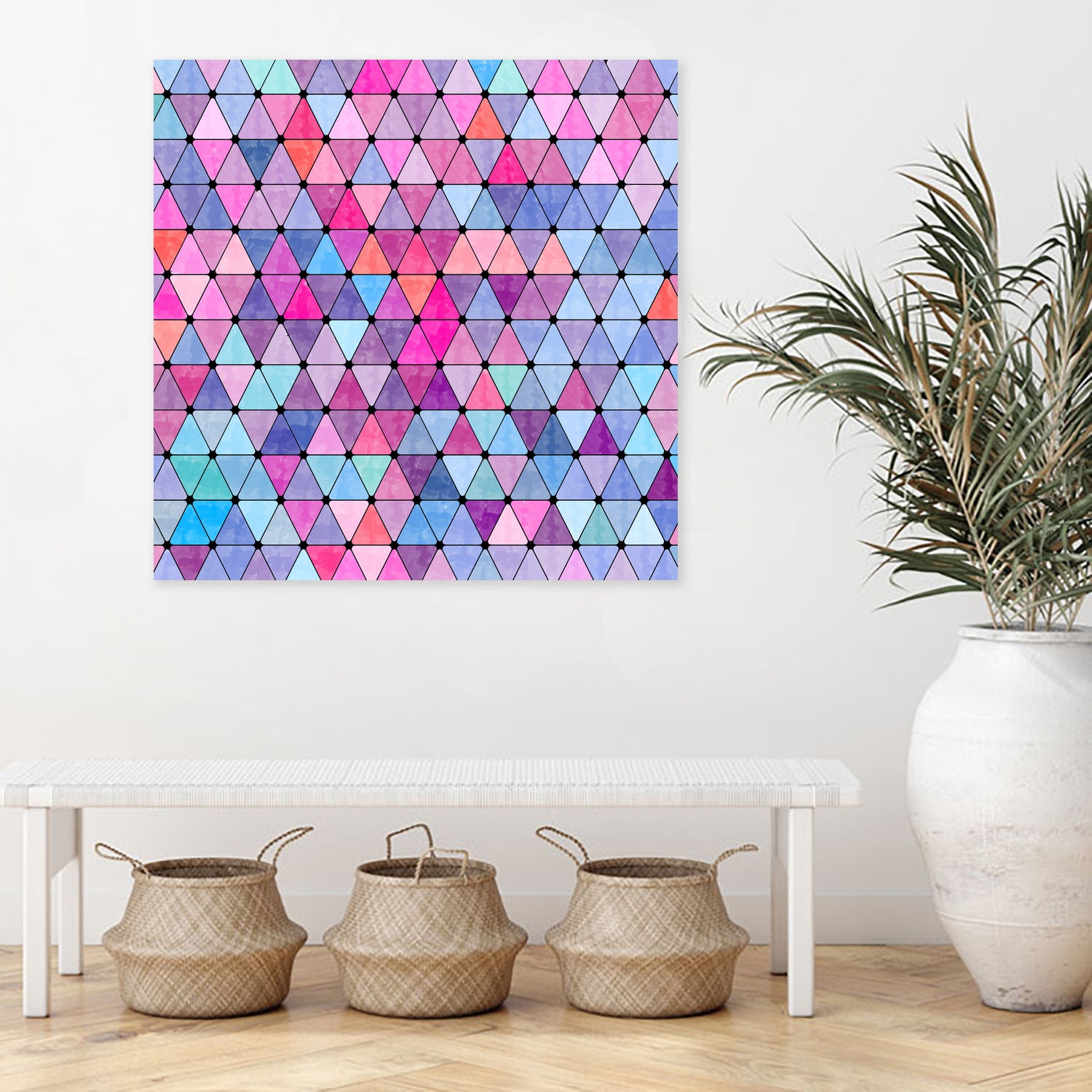 Lovely geometric #13 by Amir Faysal on GIANT ART - pink digital drawing