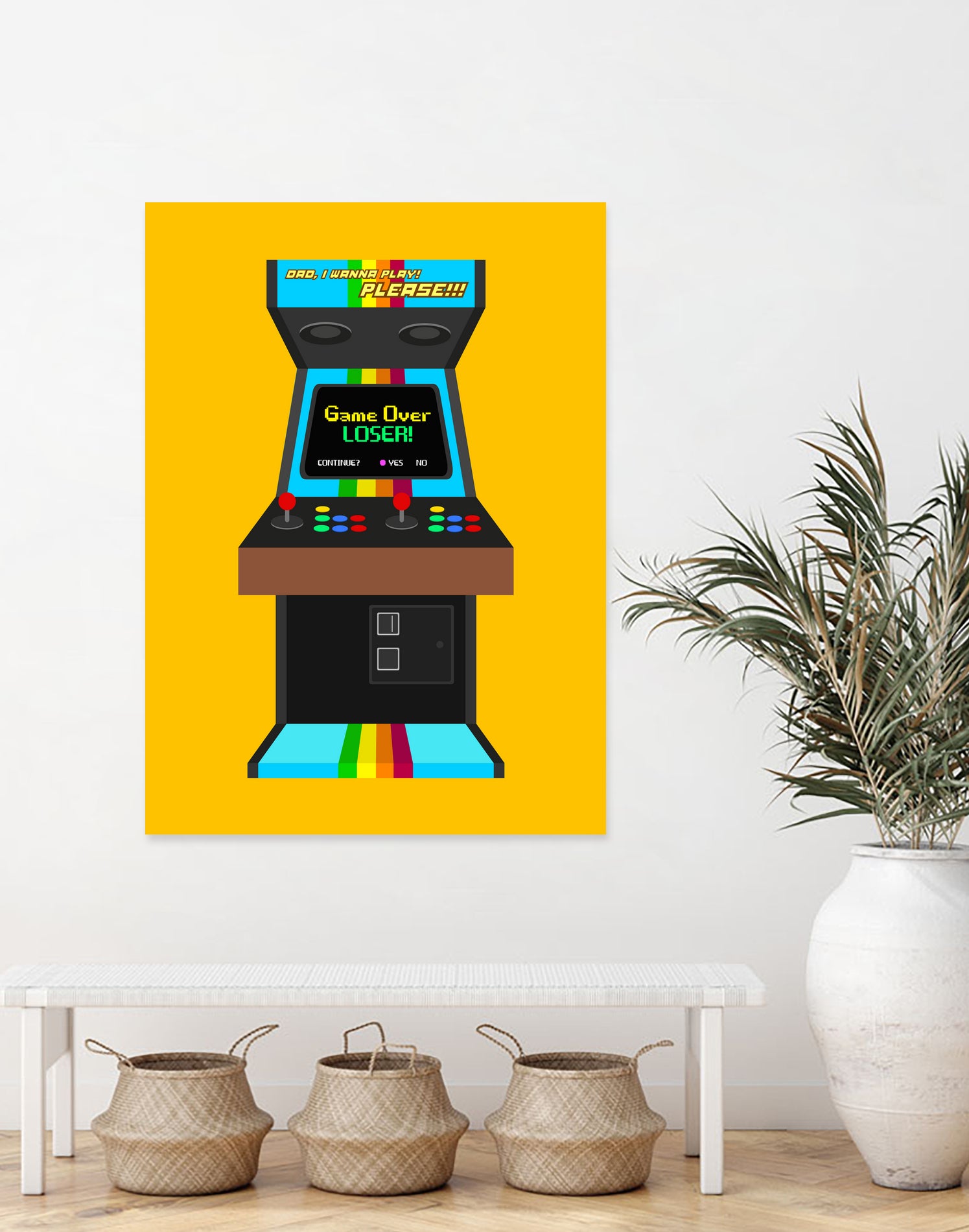 Fliperama by Rafael Gomes on GIANT ART - yellow digital drawing