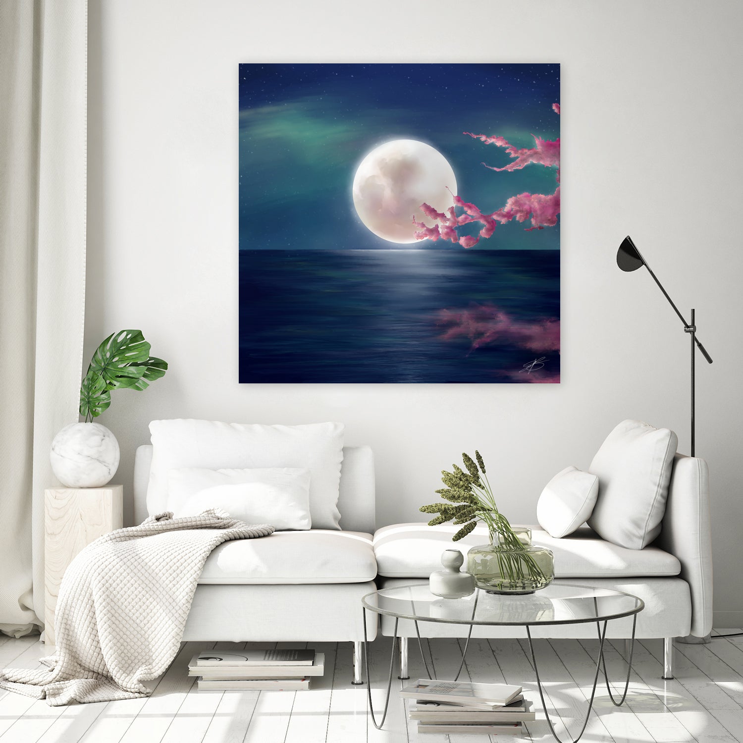 Luna by Elena Bragioto on GIANT ART - blue digital painting