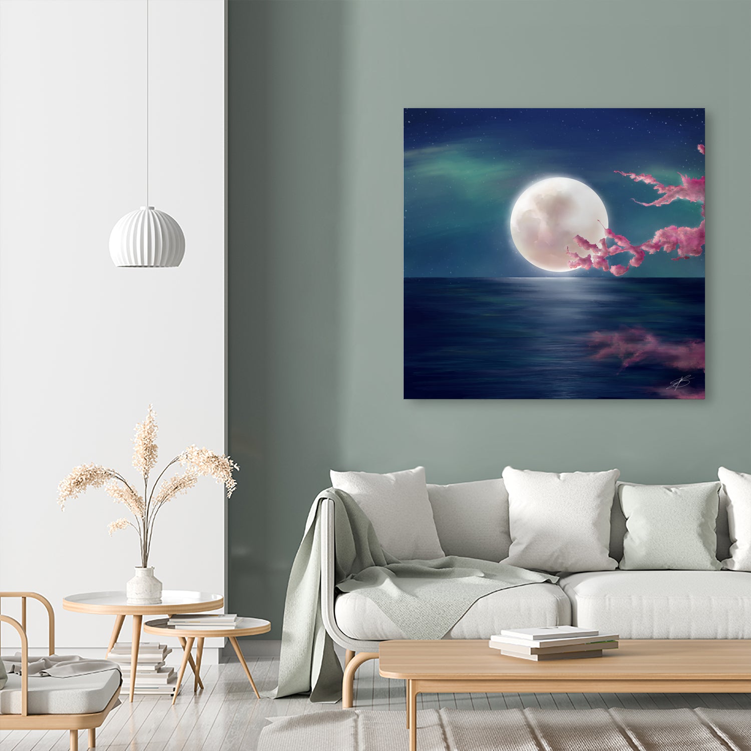 Luna by Elena Bragioto on GIANT ART - blue digital painting