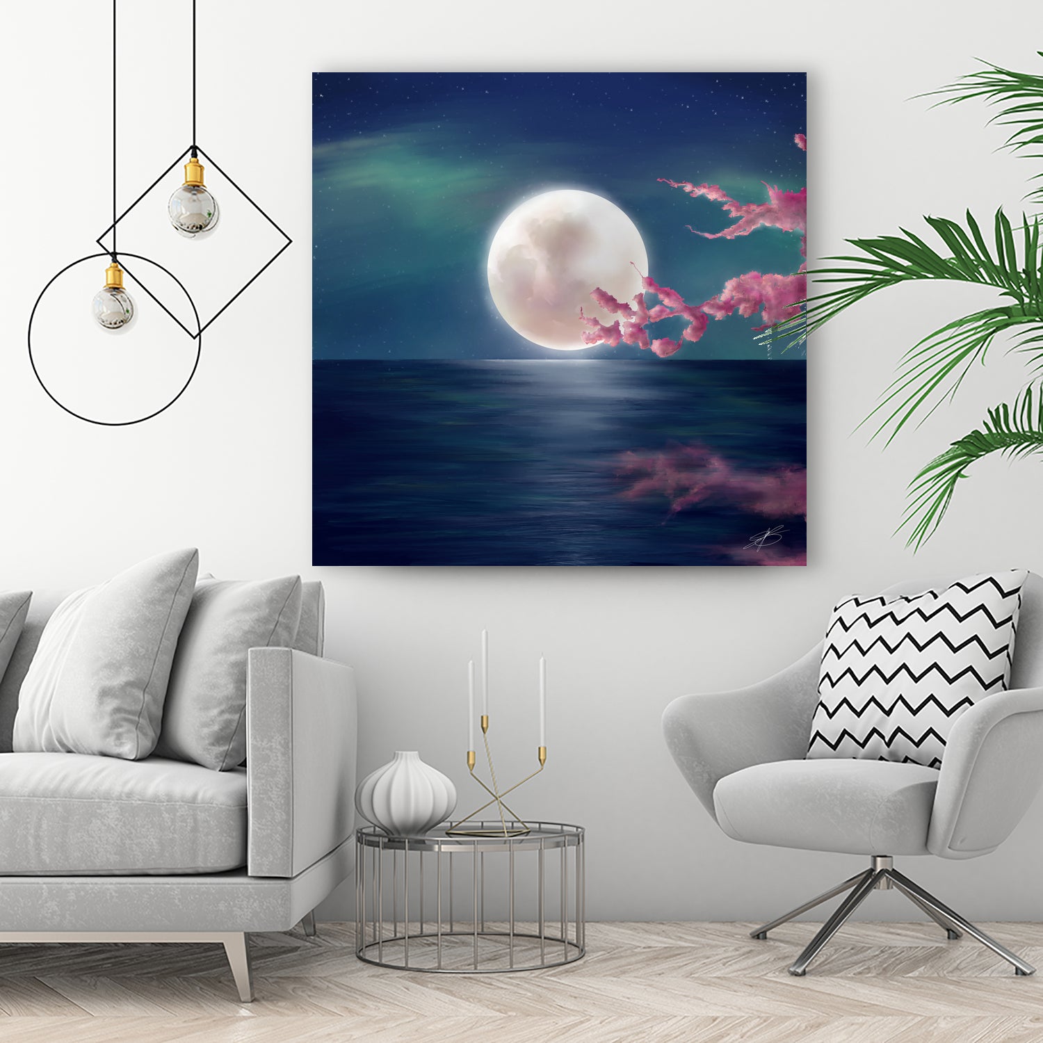 Luna by Elena Bragioto on GIANT ART - blue digital painting