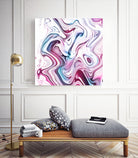 Liquid Marble - Pink and Blue by Dominique Van Roey on GIANT ART - pink photo manipulation