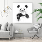 Funny panda by Solti Balázs on GIANT ART - white digital drawing