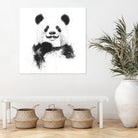 Funny panda by Solti Balázs on GIANT ART - white digital drawing