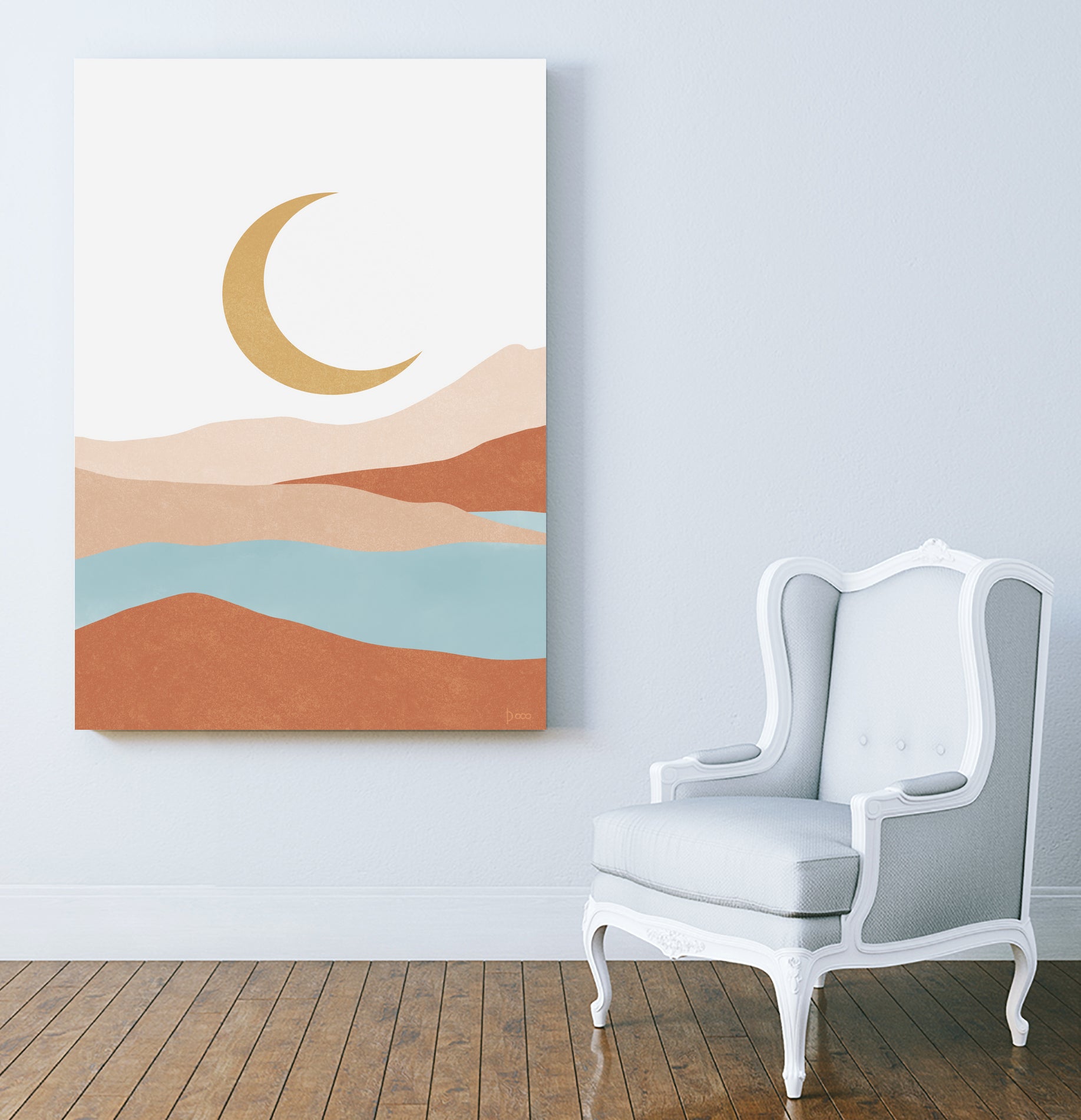 Desert Mountains II by Digital  Canvas  on GIANT ART - illustration