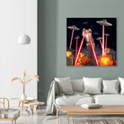 Cat Attack New York City Ufo Explosions Lasers by Damian Augustyniak on GIANT ART - black photo manipulation