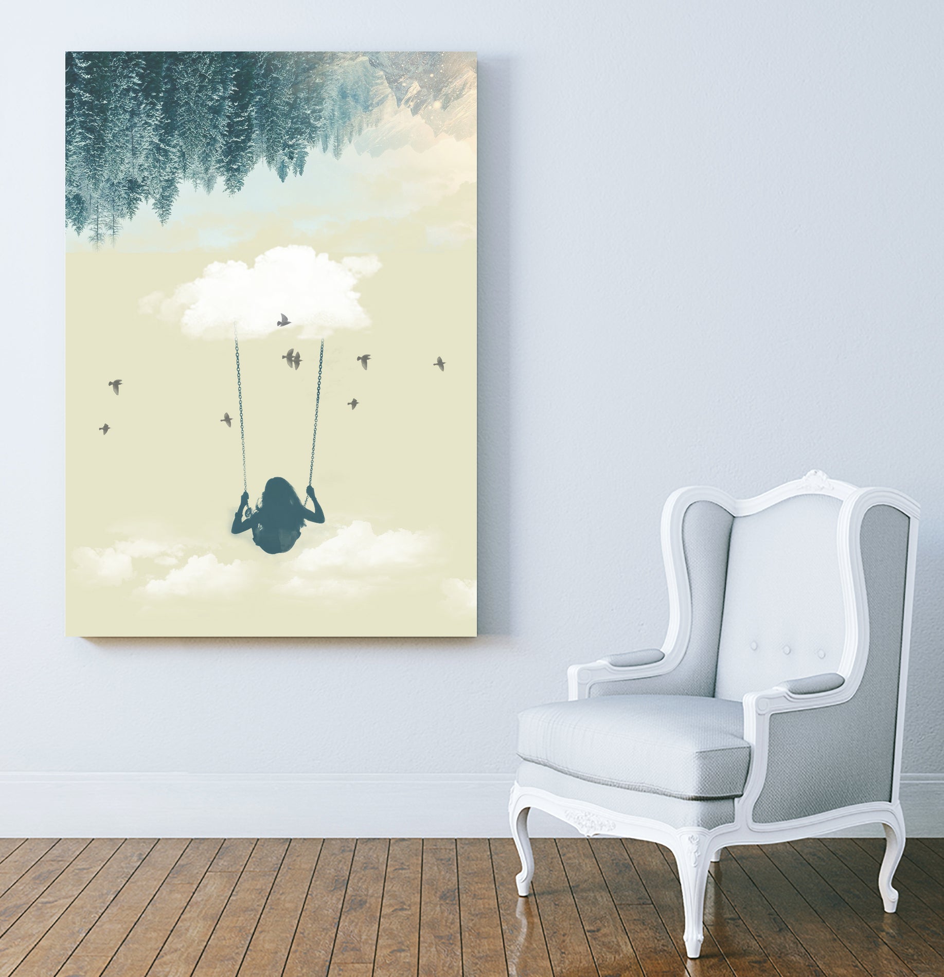 Lucy in the sky by Vin Zzep on GIANT ART - white photo illustration