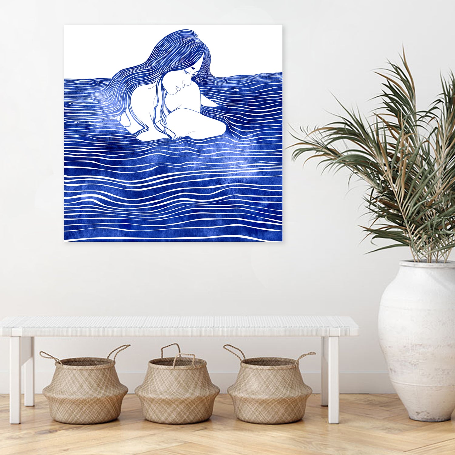 Nereid XXI by Stevyn Llewellyn on GIANT ART - blue digital painting