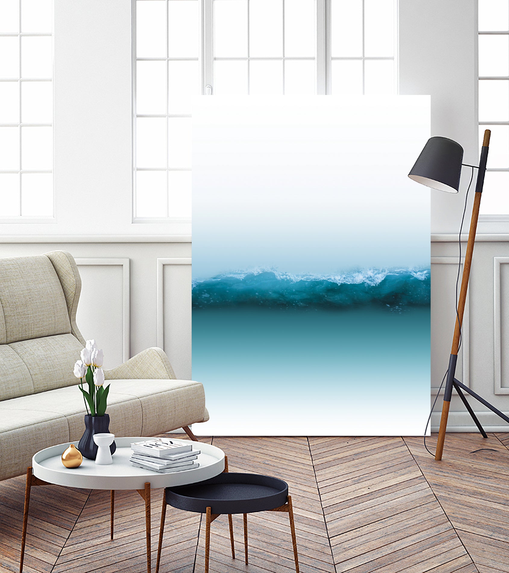 Section of Love by Emese Horvath on GIANT ART - blue photo manipulation