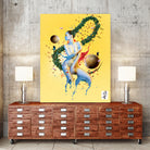 Yellow move by Olivier Gros on GIANT ART - yellow digital painting