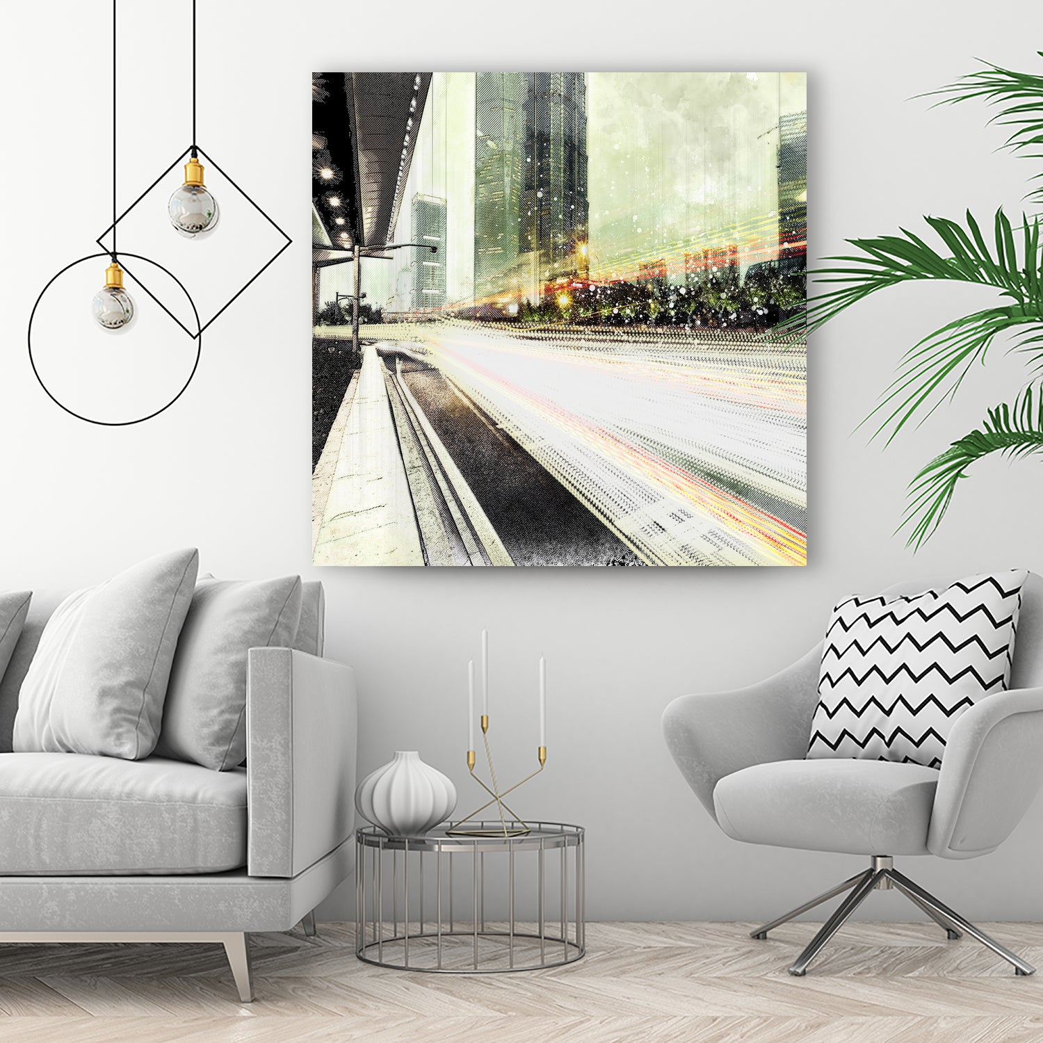 Tokyo Lights by Vin Zzep on GIANT ART - white digital painting