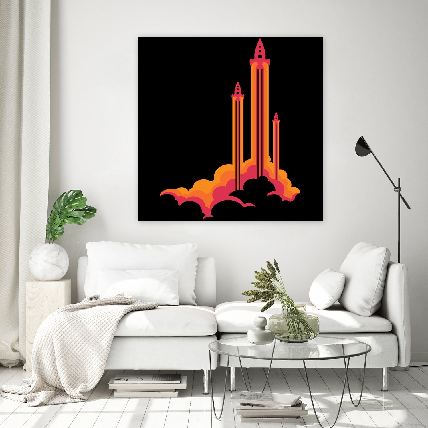 Liftoff! by Wayne Minnis on GIANT ART - orange digital drawing