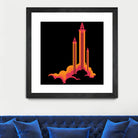 Liftoff! by Wayne Minnis on GIANT ART - orange digital drawing