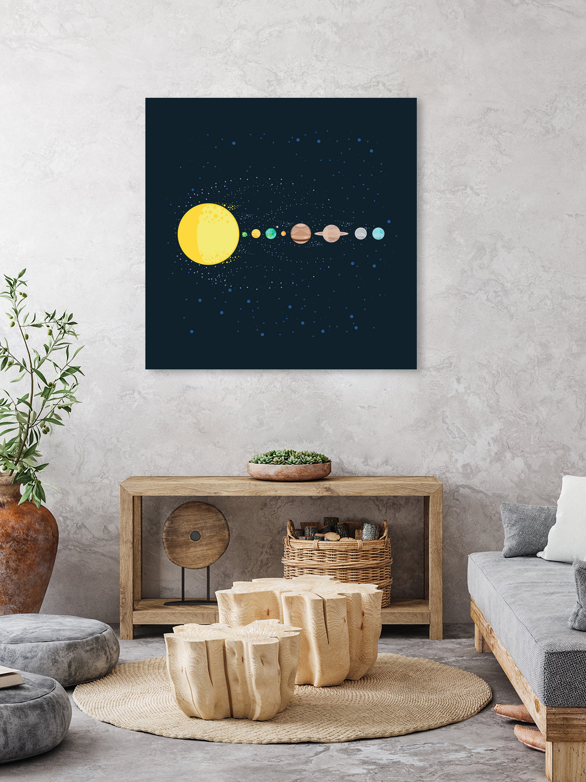 Solar System by Alessandra Gagliano on GIANT ART - blue photo illustration