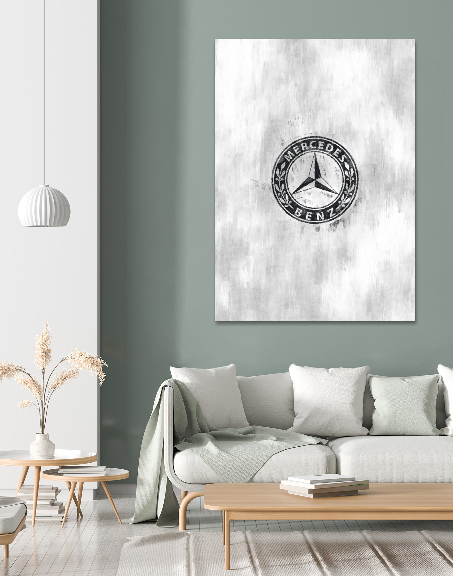 Mercedes-Benz logo sketch by Jurijs Permanickis on GIANT ART - gray digital painting
