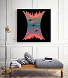 Sunrise / Sunset by Wayne Minnis on GIANT ART - blue digital drawing