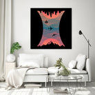 Sunrise / Sunset by Wayne Minnis on GIANT ART - blue digital drawing