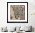 Vintage Map of Lower Manhattan (1847) by Adam Shaw on GIANT ART - white photo illustration