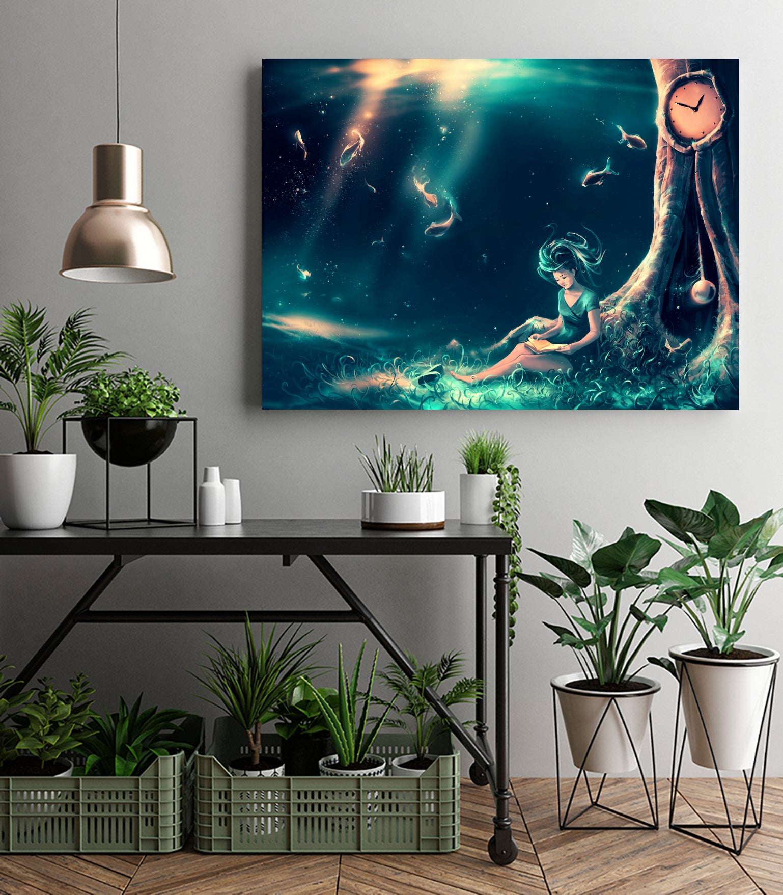 Do not disturb by Cyril Rolando on GIANT ART - blue digital painting