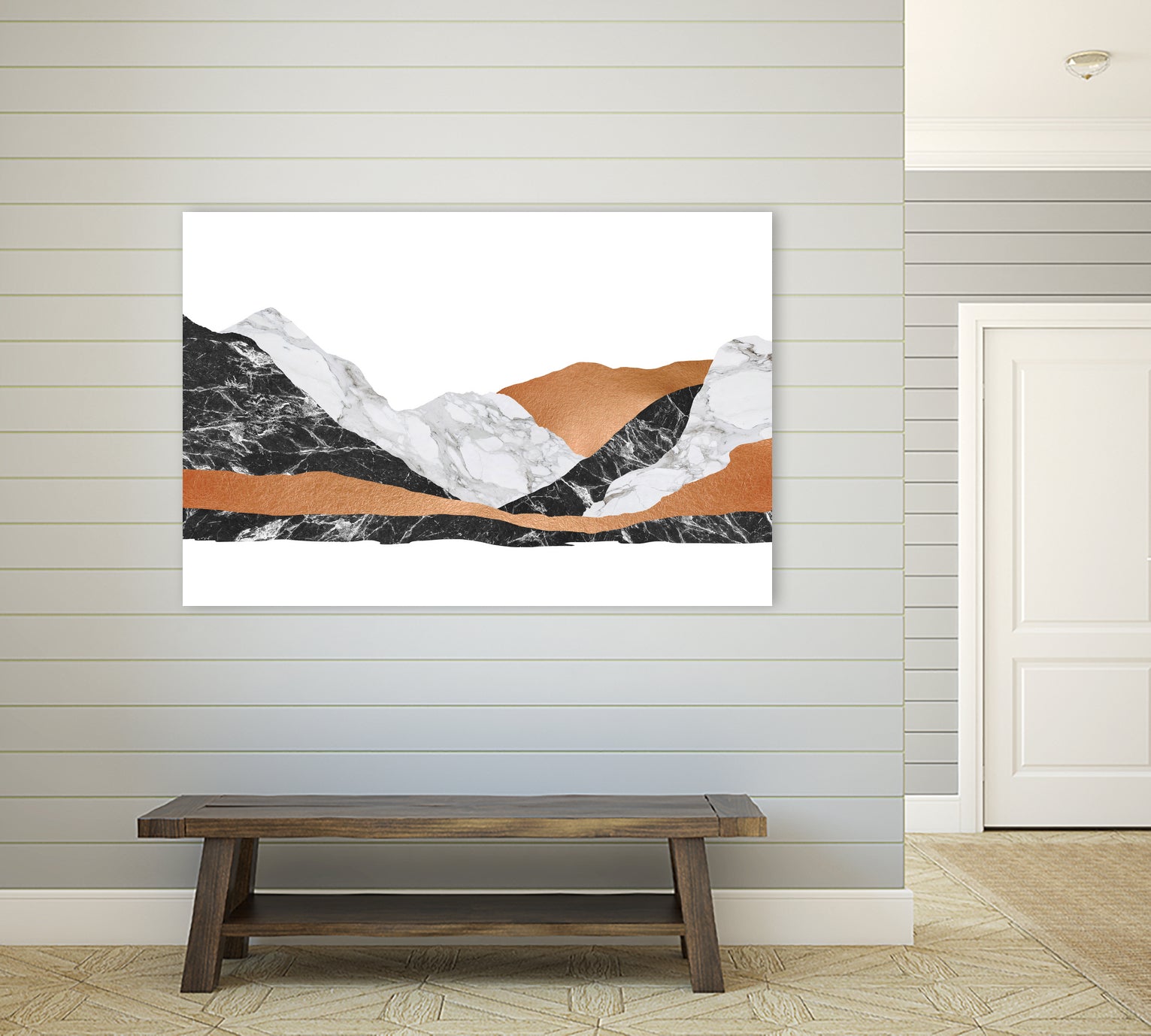 Marble Landscape I by Dana Shek on GIANT ART - white digital painting