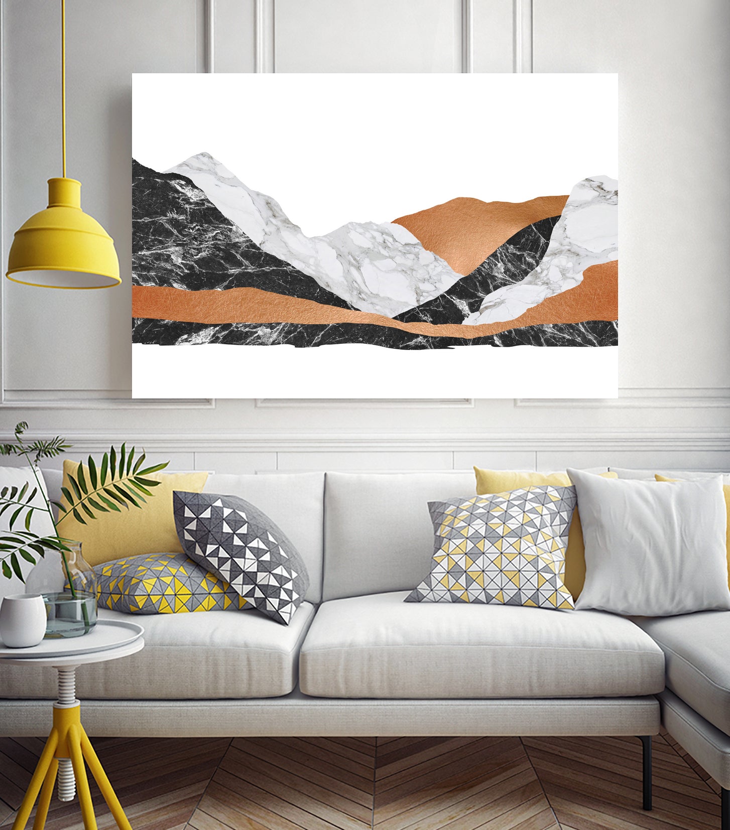 Marble Landscape I by Dana Shek on GIANT ART - white digital painting