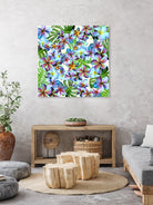 Rainbow Plumeria Pattern by Sondra Kay Neiman on GIANT ART - fuchsia photo manipulation