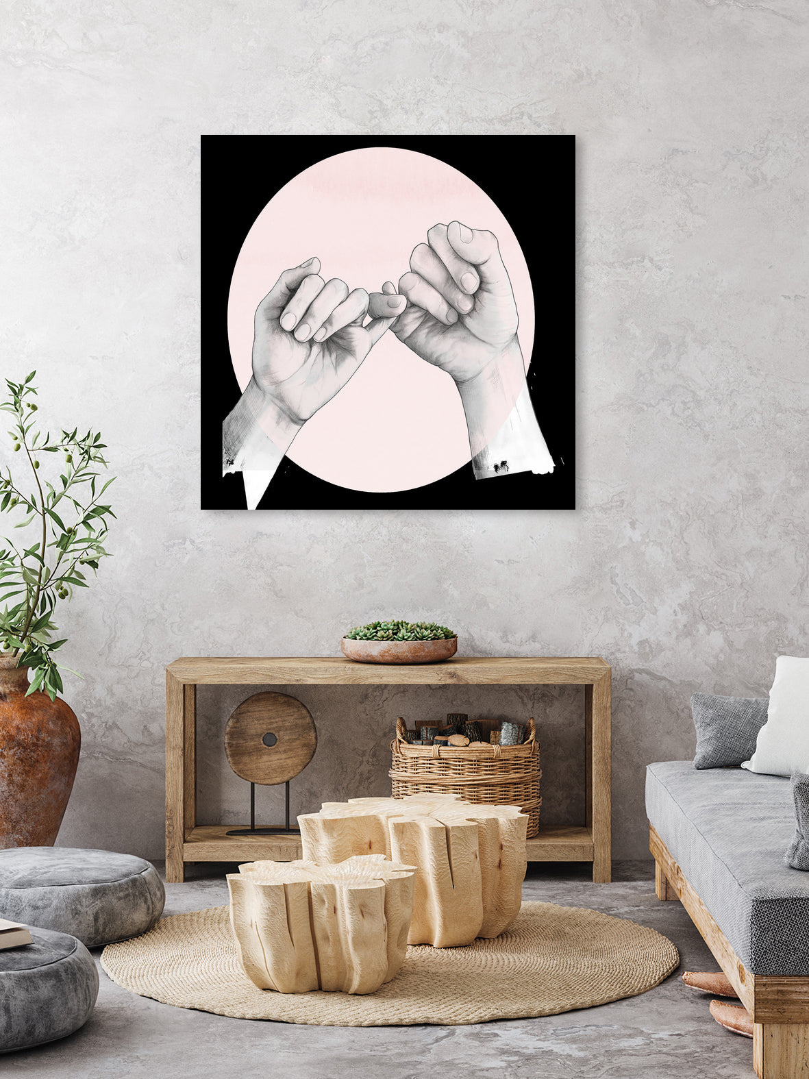 Hand Study // Pinky Swear by Laura Graves on GIANT ART - white digital drawing