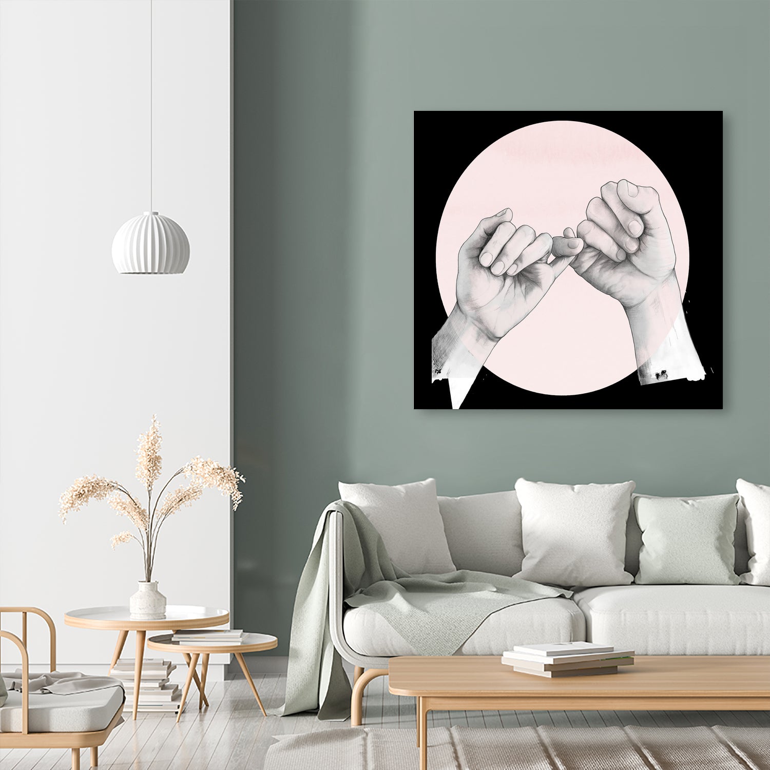 Hand Study // Pinky Swear by Laura Graves on GIANT ART - white digital drawing