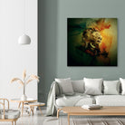 Skull Lord III by RIZA PEKER on GIANT ART - yellow photo manipulation