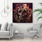 Bloom Skull by Ali Gulec on GIANT ART - red photo illustration