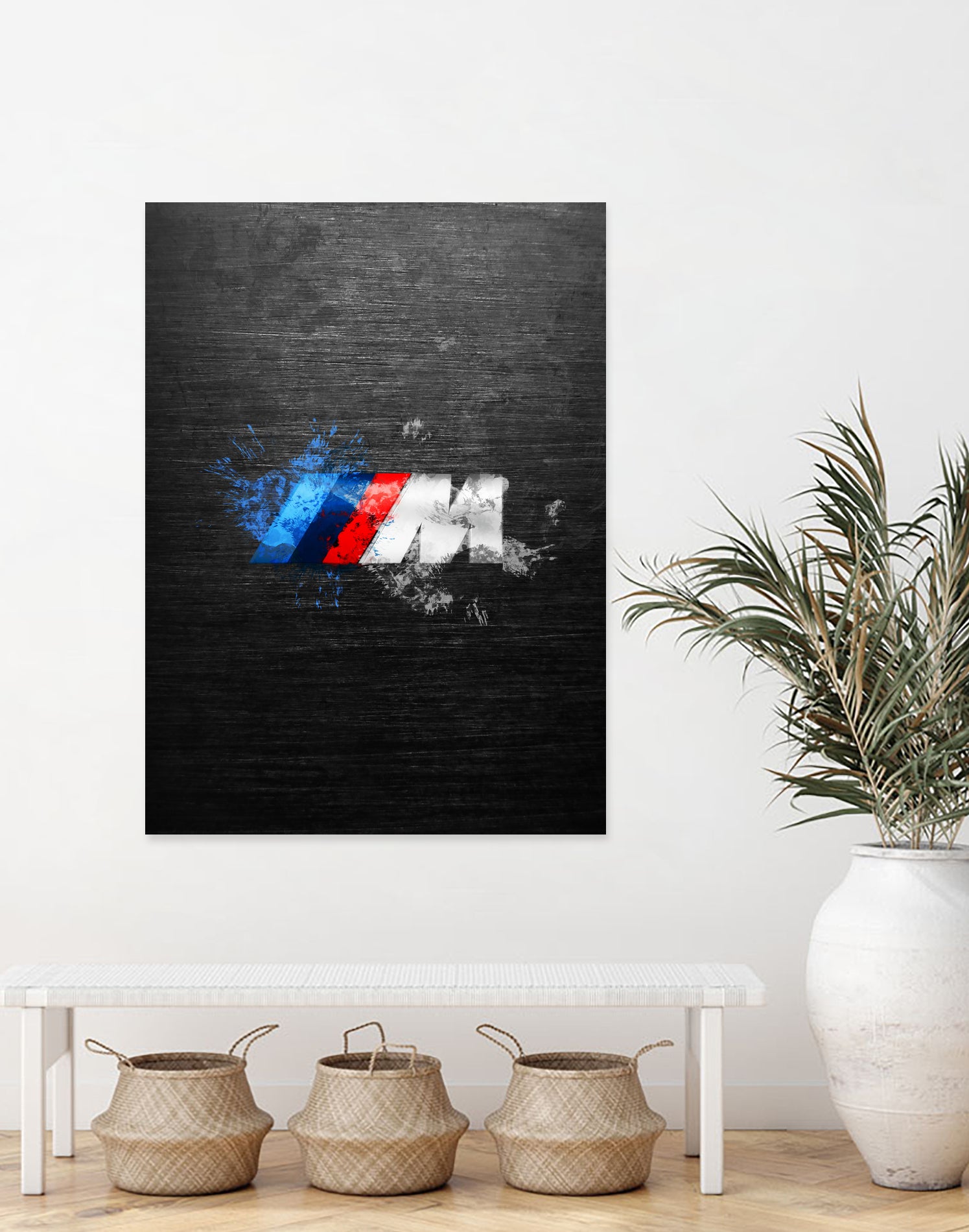 BMW M Power Splatter painting by Jurijs Permanickis on GIANT ART - black digital painting