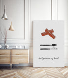Don't Go Bacon My Heart by Dana Shek on GIANT ART - white typography