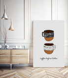 Coffee Before Talkie by Dana Shek on GIANT ART - white typography