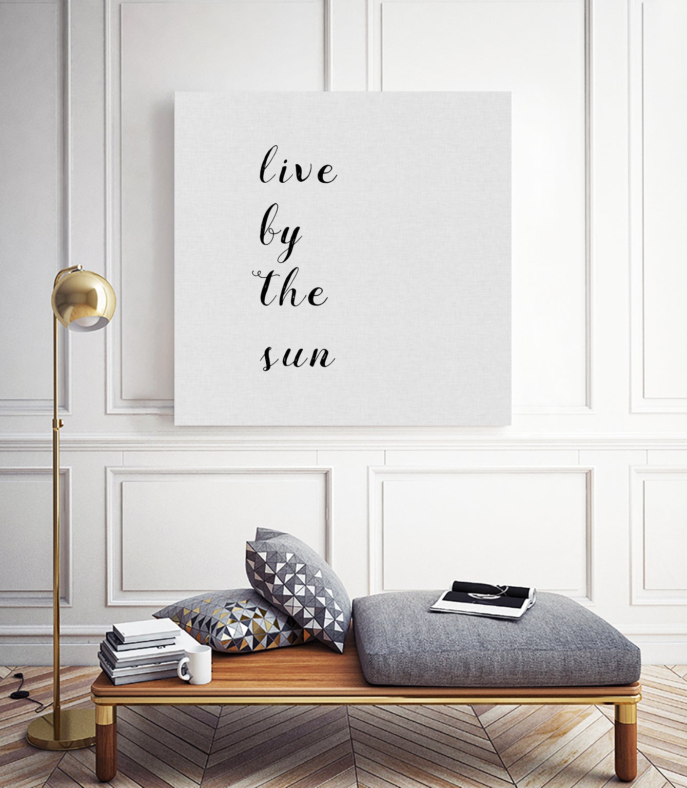 Live By The Sun by Dana Shek on GIANT ART - white digital painting
