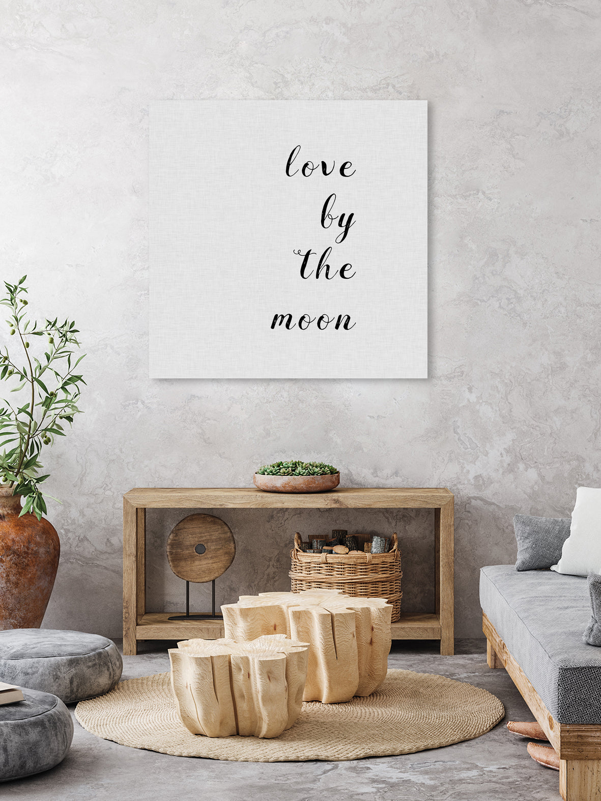 Love By The Moon by Dana Shek on GIANT ART - white digital painting