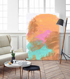 Abstract 842 by Cecilie Karoline on GIANT ART - pink mixed media