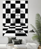 Chanel Chess by Daniel Janda on GIANT ART - black mixed media