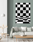 Chanel Chess by Daniel Janda on GIANT ART - black mixed media