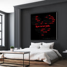 Love Never Fails by Colleen Cary on GIANT ART - white typography