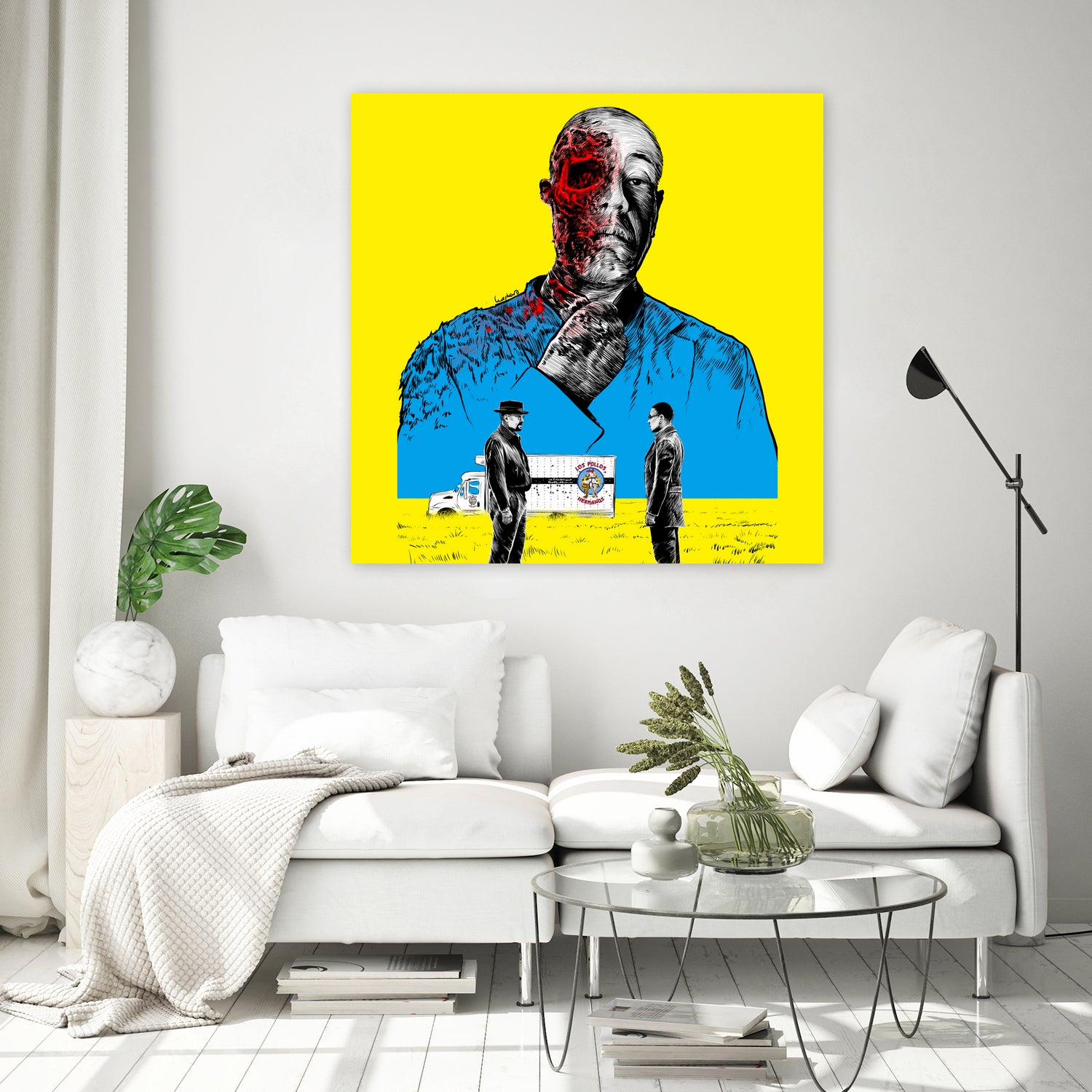 Breaking bad Gus Fring by Paola Morpheus on GIANT ART - blue digital painting